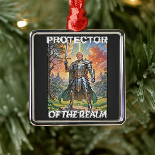 Beschermer van het Rijk - President Trump Metalen Ornament (Boom)