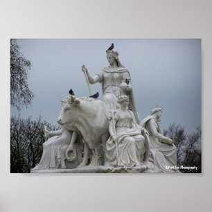 Beschermers van Europa onder Londense luchten Poster