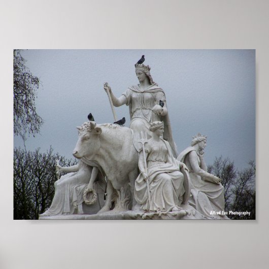 Beschermers van Europa onder Londense luchten Poster (Voorkant)