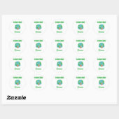 Beschermers Van Morgen Groene Red De Planeet Aarde Ronde Sticker (Vel)