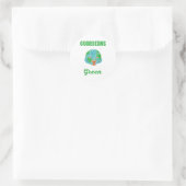 Beschermers Van Morgen Groene Red De Planeet Aarde Ronde Sticker (Tas)