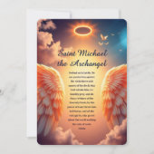 Bescherming en kracht St Michael Prayer Kaart (Voorkant)