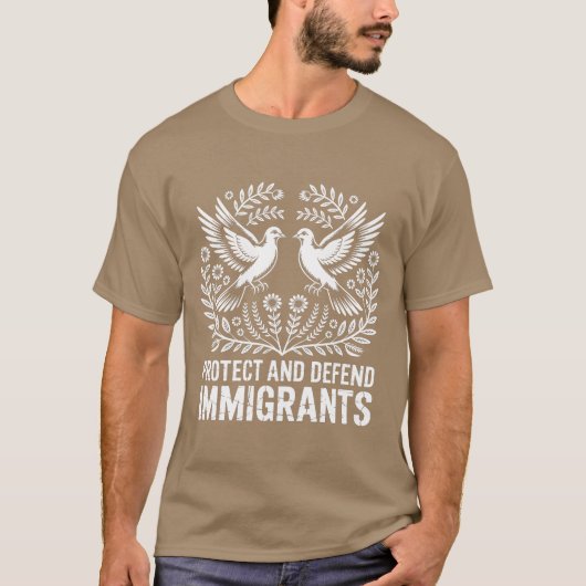 BESCHERMING EN VERDEDIGING VAN IMMIGRANTEN T-SHIRT (Voorkant)