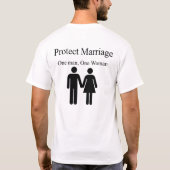 Bescherming huwelijk (minder agressief) t-shirt (Achterkant)