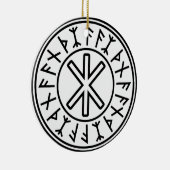 Bescherming nr. 2 van Odin (zwart) Keramisch Ornament (Rechts)