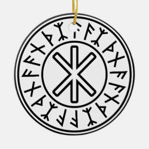 Bescherming nr. 2 van Odin (zwart) Keramisch Ornament