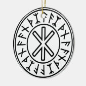 Bescherming nr. 2 van Odin (zwart) Keramisch Ornament (Links)