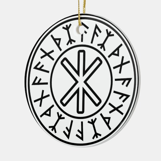 Bescherming nr. 2 van Odin (zwart) Keramisch Ornament (Links)