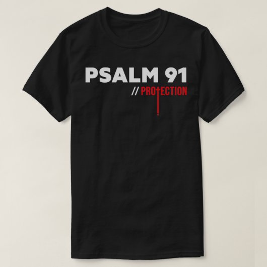 Bescherming psalm 91 t-shirt (Design voorkant)