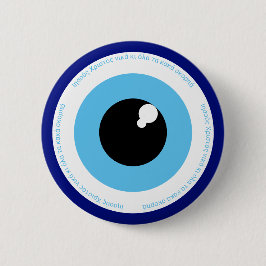 Bescherming tegen boze ogen - Griekse folklore Ronde Button 5,7 Cm