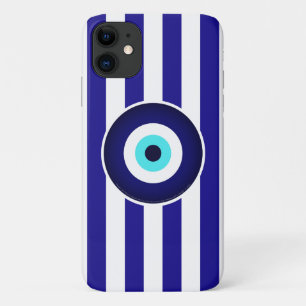 Bescherming tegen boze ogen (Griekse vlagstrepen) Case-Mate iPhone Case