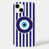 Bescherming tegen boze ogen (lichtblauwe strepen) Case-Mate iPhone case (Achterkant)