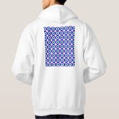 Bescherming tegen het boze oog herhalingspatroon h hoodie (Achterkant)