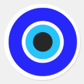 BESCHERMING TEGEN HET BOZE OOG RONDE STICKER (Voorkant)