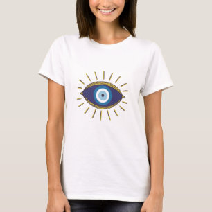 Bescherming tegen het kwaadaardige blauwe oog t-shirt