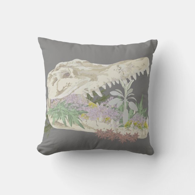 Bescherming tegen schedel en bloemen kussen (Voorkant)