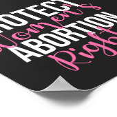 Bescherming van abortusrechten voor vrouwen poster (Hoek)