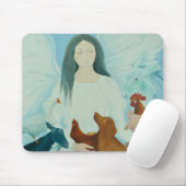 Bescherming van Angel 2012 Muismat (Met muis)