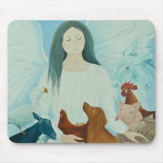 Bescherming van Angel 2012 Muismat (Voorkant)