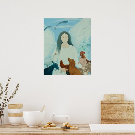 Bescherming van Angel 2012 Poster (Keuken)