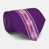 Bescherming van de bevolking (Paars) Stropdas (Opgerold)