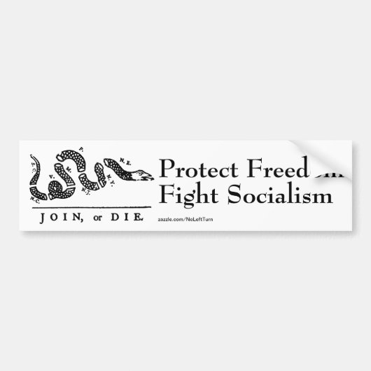 Bescherming van de Bumpersticker van het socialism (Voorkant)