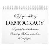 Bescherming van de democratie kalender (Hoes)