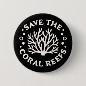 Bescherming van de mariene biodiversiteit van kora ronde button 5,7 cm (Voorkant)