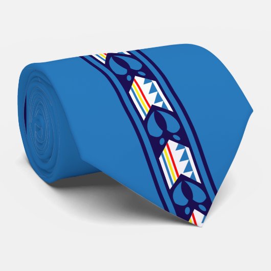 Bescherming van de mensen (lichtblauw) stropdas (Opgerold)