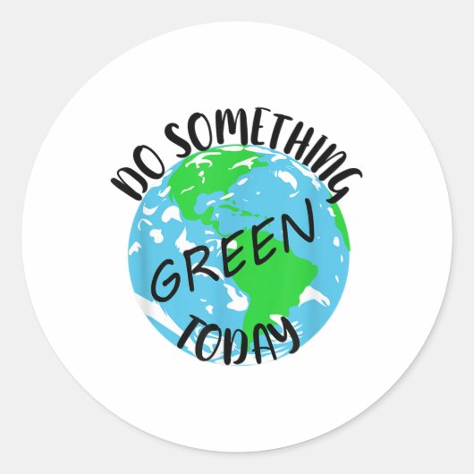 Bescherming van de natuur, airconditioning verwarm ronde sticker (Voorkant)