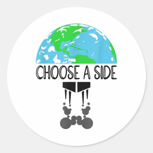 Bescherming van de natuur, airconditioning verwarm ronde sticker (Voorkant)