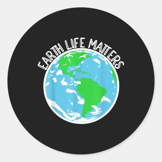 Bescherming van de natuur, airconditioning verwarm ronde sticker (Voorkant)