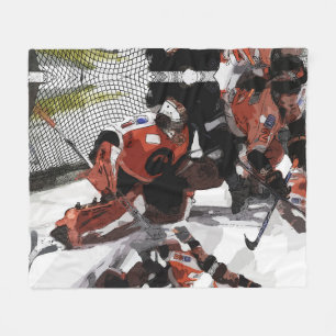 Bescherming van de Net-Ice Hockey Fleece Blanket