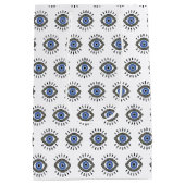 Bescherming van de ogen, blauwe oogwimpers medium cadeauzakje (Achterkant)