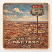 Bescherming van de Painted Desert-eeuwtafel Kartonnen Onderzetters (Voorkant)