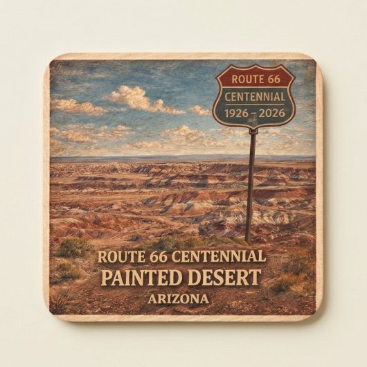 Bescherming van de Painted Desert-eeuwtafel Kartonnen Onderzetters
