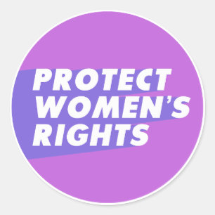 Bescherming van de rechten van de vrouw - Rond des Ronde Sticker