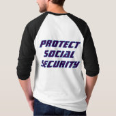 Bescherming van de sociale zekerheid t-shirt (Achterkant)
