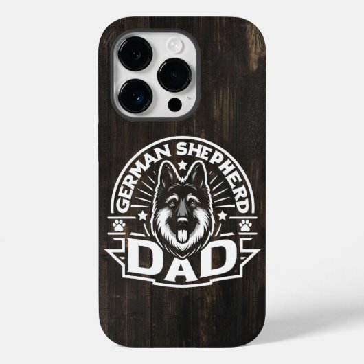 Bescherming van Duitse herder hond papa trotse rei Case-Mate iPhone Case (Achterkant)