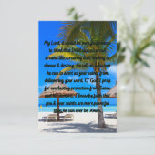 Bescherming van gebeden tegen het platte Wenskaart Kaart (Staand voorkant)