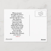 BESCHERMING VAN GOD (ISAIAH 41) BRIEFKAART (Achterkant)