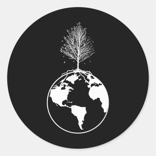 bescherming van het aardmilieu ronde sticker (Voorkant)