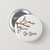 Bescherming van het milieu ronde button 5,7 cm (Voorkant /achterkant)