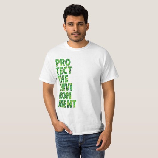 Bescherming van het milieu t-shirt (Voorkant volledig)