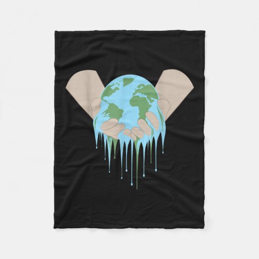 bescherming van het milieu tegen de klimaatverande fleece deken (Voorkant)