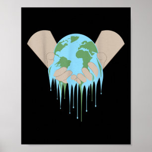 bescherming van het milieu tegen de klimaatverande poster