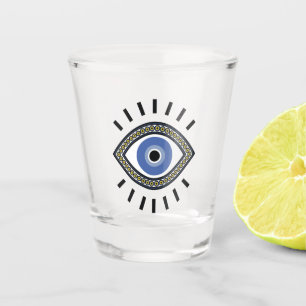 Bescherming van het oog, griekblauw oog, succes shot glas