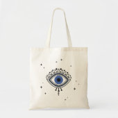 Bescherming van het oogje, blauw oogmagisch symboo tote bag (Voorkant)