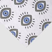 Bescherming van het oogmerk, griekblauw oog tissuepapier (Detail)