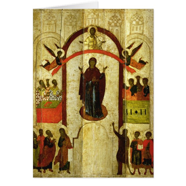 Bescherming van het Russische Theotokos-pictogram (Voorkant)